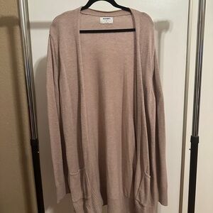 Old Navy Women's XXL Tall Longline Tan Sweater